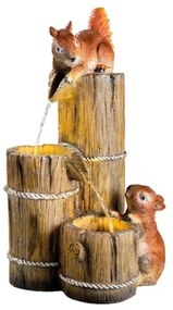 Fantana decorativa Squirrels, Decoris, 32x30x58 cm,