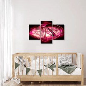 Tabloul cu fractali roz (90x60 cm)