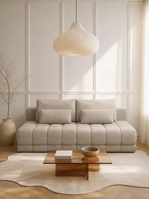 Canapea extensibilă cu ladă Tuko - stofă hidrofobă bej Murano 833
