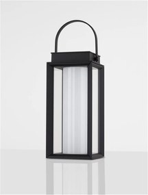 Lampa LED solara portabila iluminat exterior decorativ VERHAAL negru