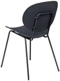 Set 2 buc scaune de sufragerie Sarrah (negru) . 1075889
