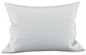 Husa pentru perna ATLAS GRADL alb dunga 5 mm bumbac pieptanat 70x90 cm