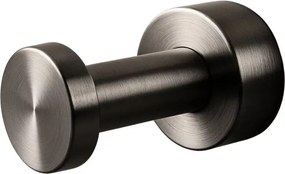 Cuier simplu rotund Balneo Qube Gun Metal mat