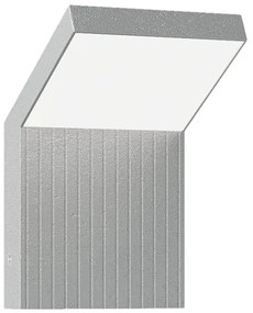 Brilagi - Aplica exterioară de perete RIANO LED/8W/230V argintie IP65