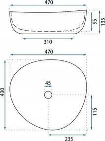 Lavoar pe blat Basaro Wiktoria alb