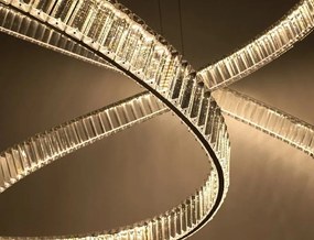 Lustra LED moderna design deosebit CHARMES 130 crom
