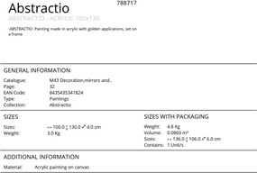 Tablou de perete decorativ Abstractio 100x130cm