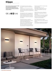 Redo 90453 - Aplică de exterior KLIPPE LED/24W/230V 3000K IP54 maro