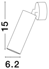 Aplica tip spot aplicat design modern DEXTER neagra NVL-821601