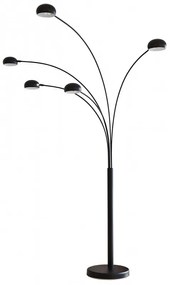 Lampadar din metal/marmura THIS &amp; THAT 220 cm negru, 5 becuri