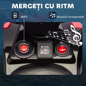 AIYAPLAY ATV 6V pentru Copii, Mașinuță Electrică cu 4 Roți cu Muzică și Faruri LED, pentru Vârstele 3-8 Ani, Băieți și Fete, Roșu | Aosom Romania