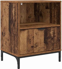 vidaXL Dulap de noapte Lemn vechi 49 x 36 x 61 cm Lemn compozit