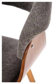 Scaun de bucătărie Brielle, gri / nuc