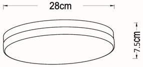 Plafonieră LED pentru baie Lucide 79111/30/30 BISKIT LED/18W/230V IP44 negru
