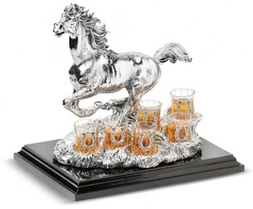 Set Lux Statueta si suport pentru Vodka Cavallo by Chinelli Italy