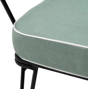 Scaun design LUX pentru exterior, Tesatura, Metal, Clifton blaise light blue