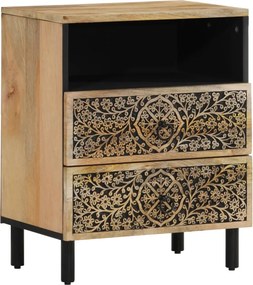 vidaXL Noptieră, 50x33x60 cm, lemn masiv de mango