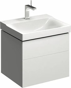 Dulap baza pentru lavoar suspendat Geberit Xeno2 alb 2 sertare 58 cm