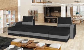 Zondo Colțar în formă de U Miris (negru + gri) (S). 1025430