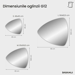 Oglindă atipică cu iluminare LED G12