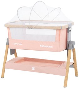 Patut Co-Sleeper KikkaBoo Nanna Pink Wood 2020