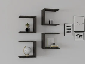 Set 4buc. rafturi Donete (antracit) . 1095818
