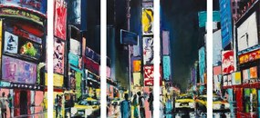 Tablou 5-piese  New York colorat