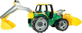 Tractor cu cupă, 65 cm, verde/galben