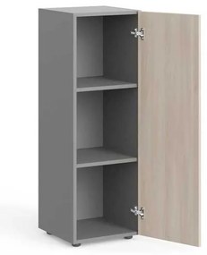Dulap mediu Manager 39,9 x 42,2 x 119,5 cm, dreapta, salcâm deschis / gri