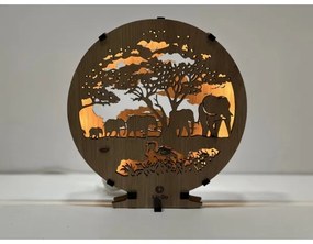 Lampă decorativă de masă LED dimabilă Li-Go 23610/DUB2 - LED 12W/230V, 20x22 cm, stejar