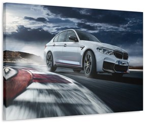 Tablou Canvas White BMW 120x80 cm