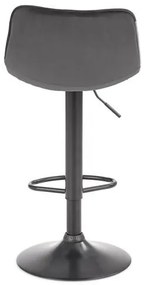 Scaun de bar H95 velvet gri