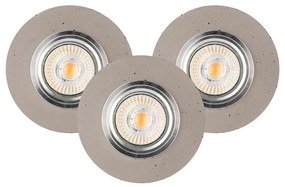 Spot-Light 2511336 - SET 3x Lampă încastrată LED VITAR 1xGU10/5W/230V