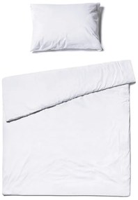 Lenjerie de pat din bumbac pentru o persoană Bonami Selection, 140 x 220 cm, alb