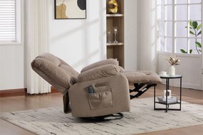 Fotoliu recliner electric dumonde cu funcție de balansare ,rotire și masaj în 8 puncte Novera