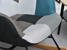 Fotoliu Sibyla (patchwork + fag negru). 1110396