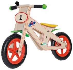 Bicicleta de antrenament din lemn WOODY 93021