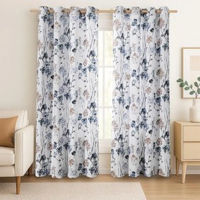 Draperie groasă SOLKONE albă 135 x 250 cm set 2 buc