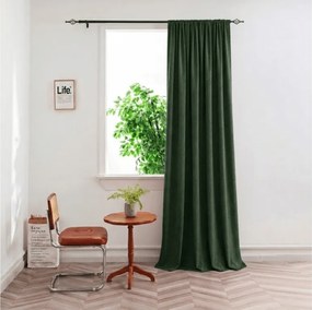 Draperie opaca DUNES VELVET 140x250 cm, verde inchis Agatat: Rejansa