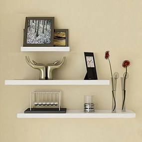 Set 3 rafturi Blanco, MDF Alb