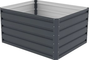 Patură înălțată G21 Daisy 100 x 80 x 52 cm, dintablă, antracit