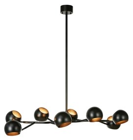 Lustră neagră cu abajur din metal Edgar – Markslöjd