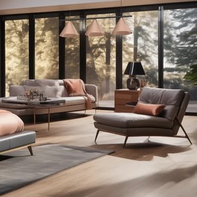 Suspensie pe cablu CAPITAL, 3x GX53, 15 W, 230 V, aur roz