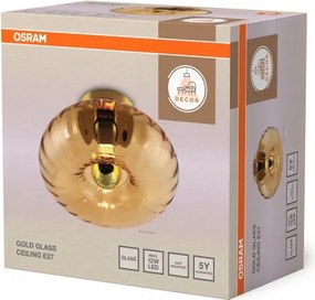 Osram - Plafonieră GOLD GLASS 1xE27/12W/230V diametru 28 cm auriu/fumuriu
