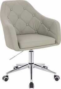 HR831K Scaun Culoare in Piele Ecologica Premium Soft cu Bază Cromata