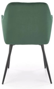 Scaun K558 velvet verde inchis