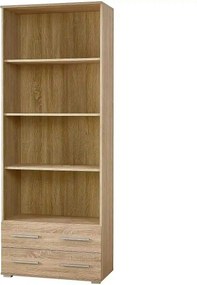 Biblioteca LIMA REG3, stejar sonoma, PAL laminat, 77x40x200 cm