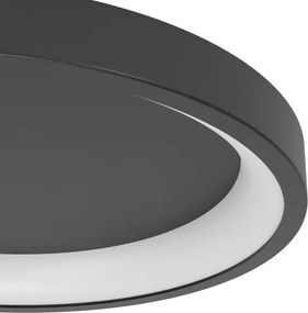 Eglo 901909 - LORETELLO‑Z Plafonieră LED RGBW dimabilă, 19,6 W, 230 V, Ø 35 cm, negru