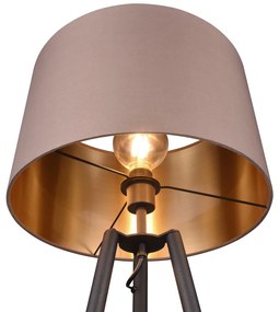 Lampadar negru cu raft (înălțime 152 cm) Colette – Trio