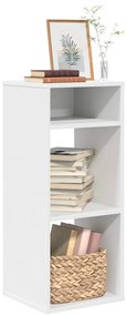 vidaXL Bibliotecă, alb, 34x31x80 cm, lemn prelucrat